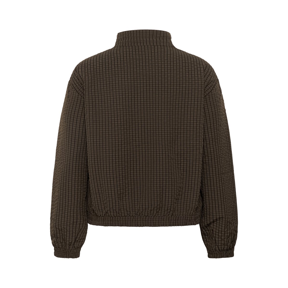 Veste marron coffee bean mini check, KAFFE CURVE