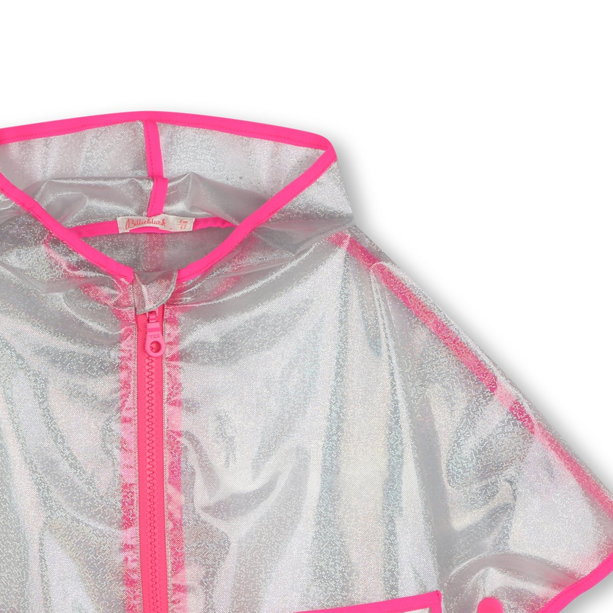 Mantella pioggia con cappuccio transparent, BILLIEBLUSH
