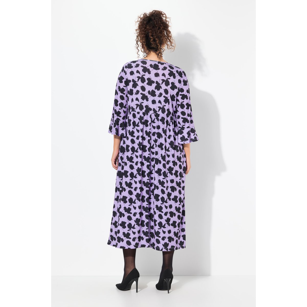 Robe en jersey coupe évasée violet, ULLA POPKEN