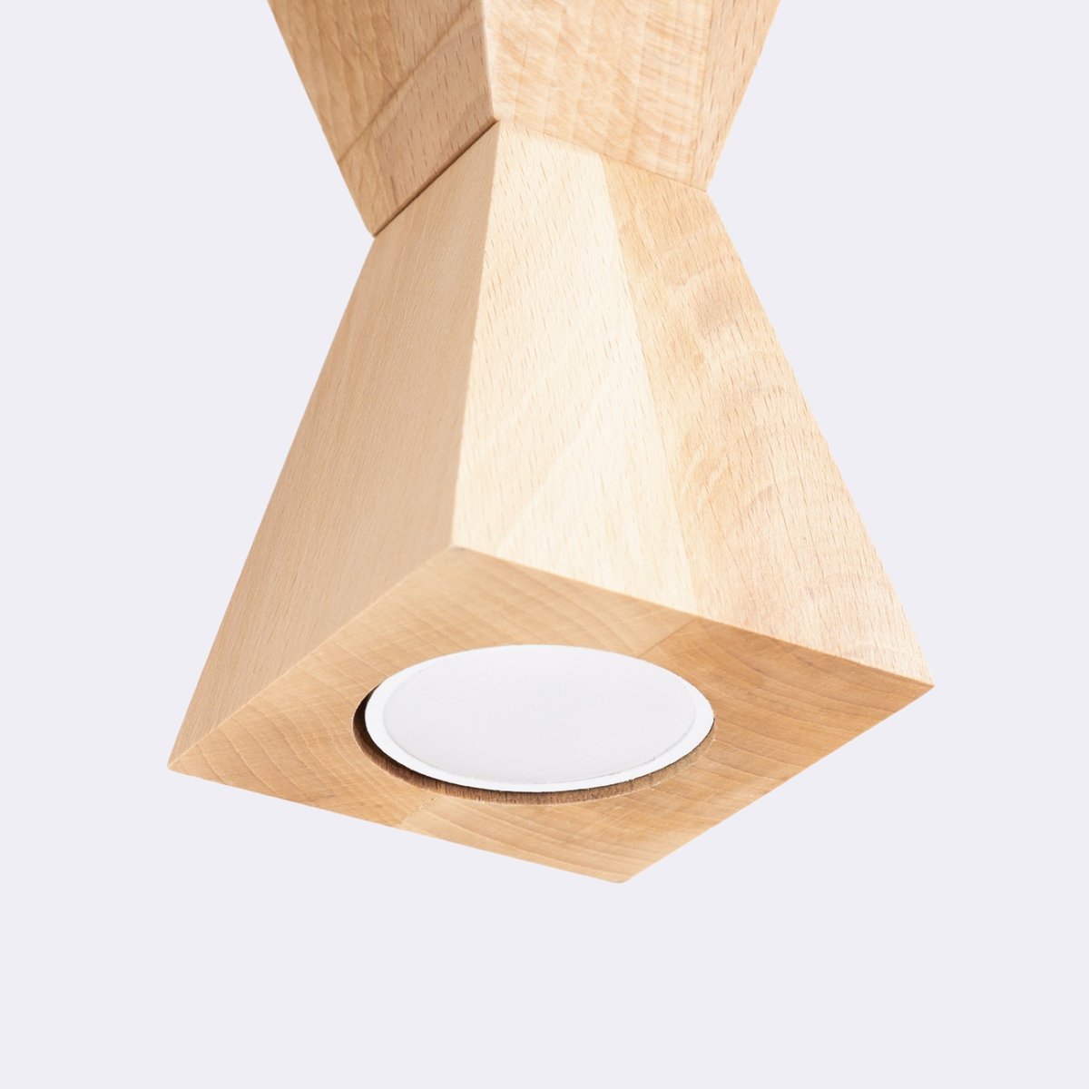 Suspension Bois Naturel GU10 1 Kubbe naturel, EDEN