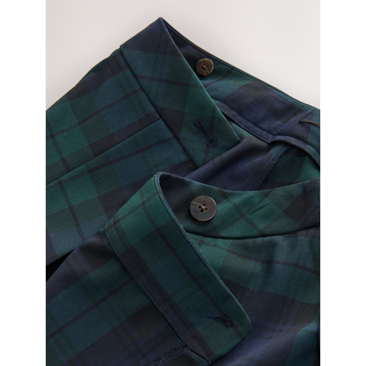 Jupe kilt mi-longue plissée à motif écossais vert/bleu marine, NEXT
