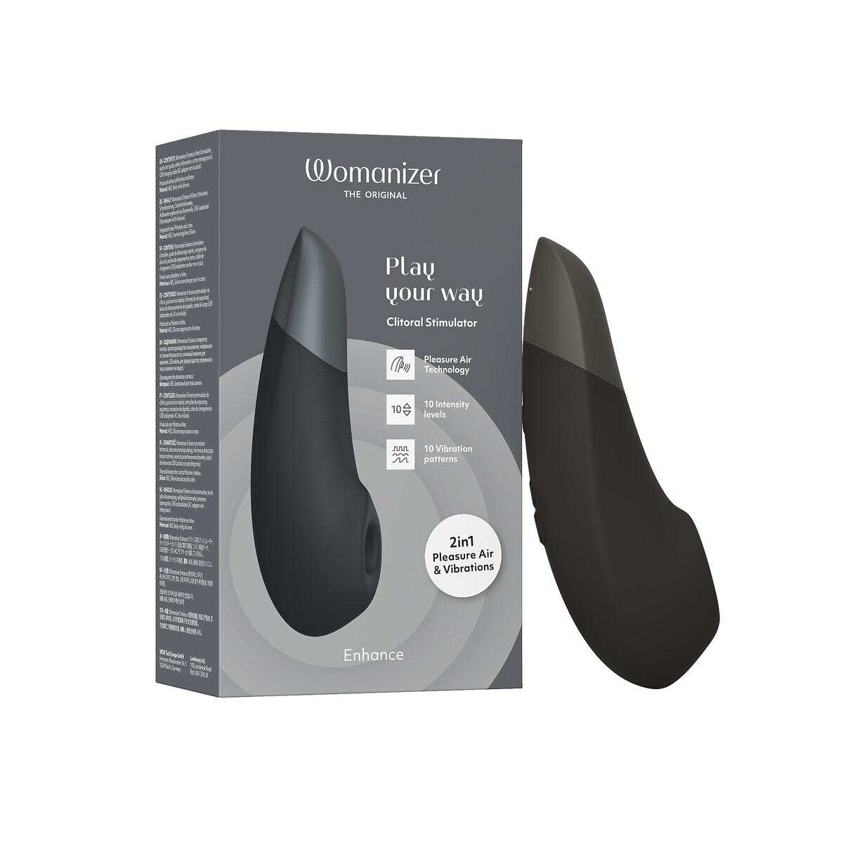 Stimulateur clitorien enhance noir, WOMANIZER