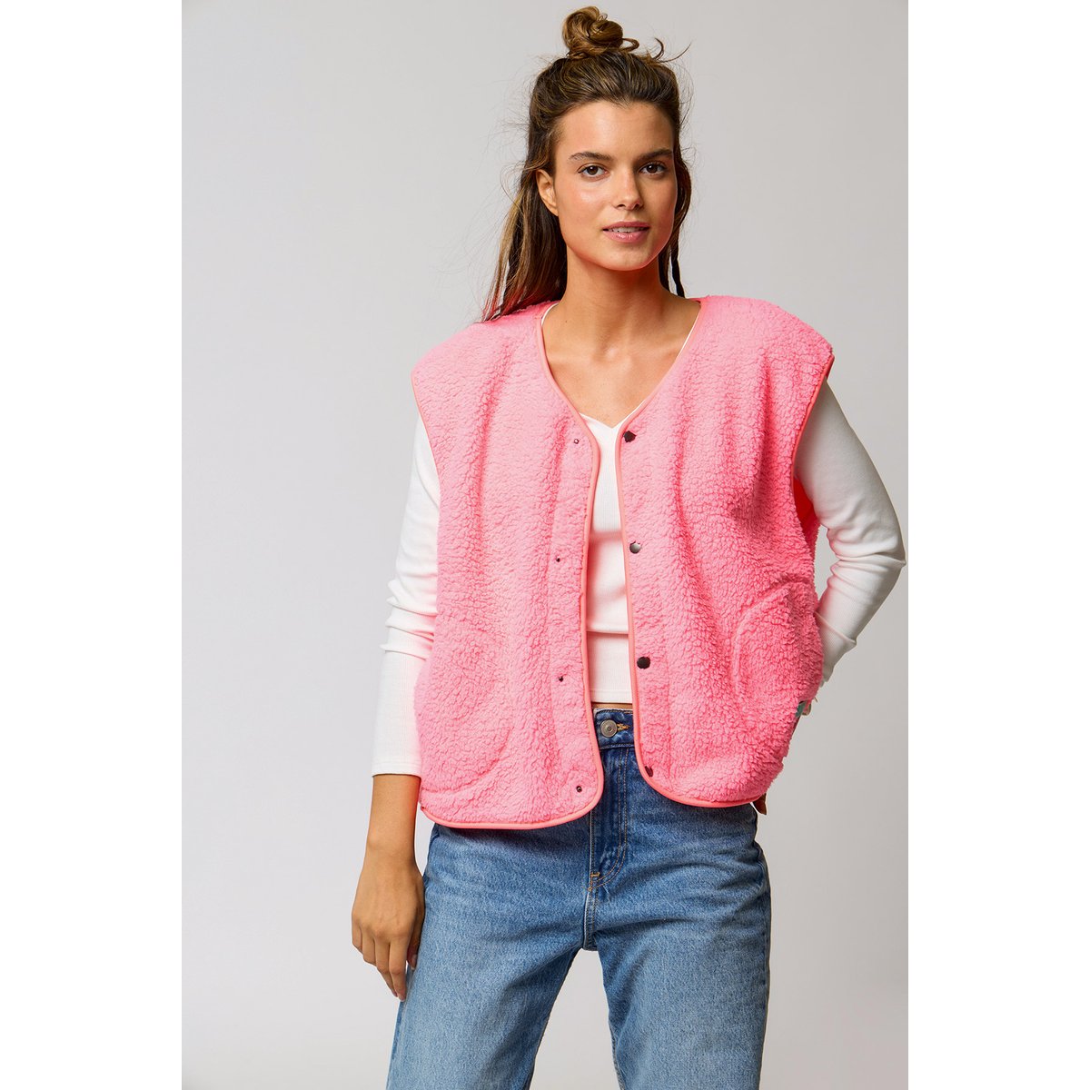 Gilet Yaqui - IGLOO rose, BANANA MOON