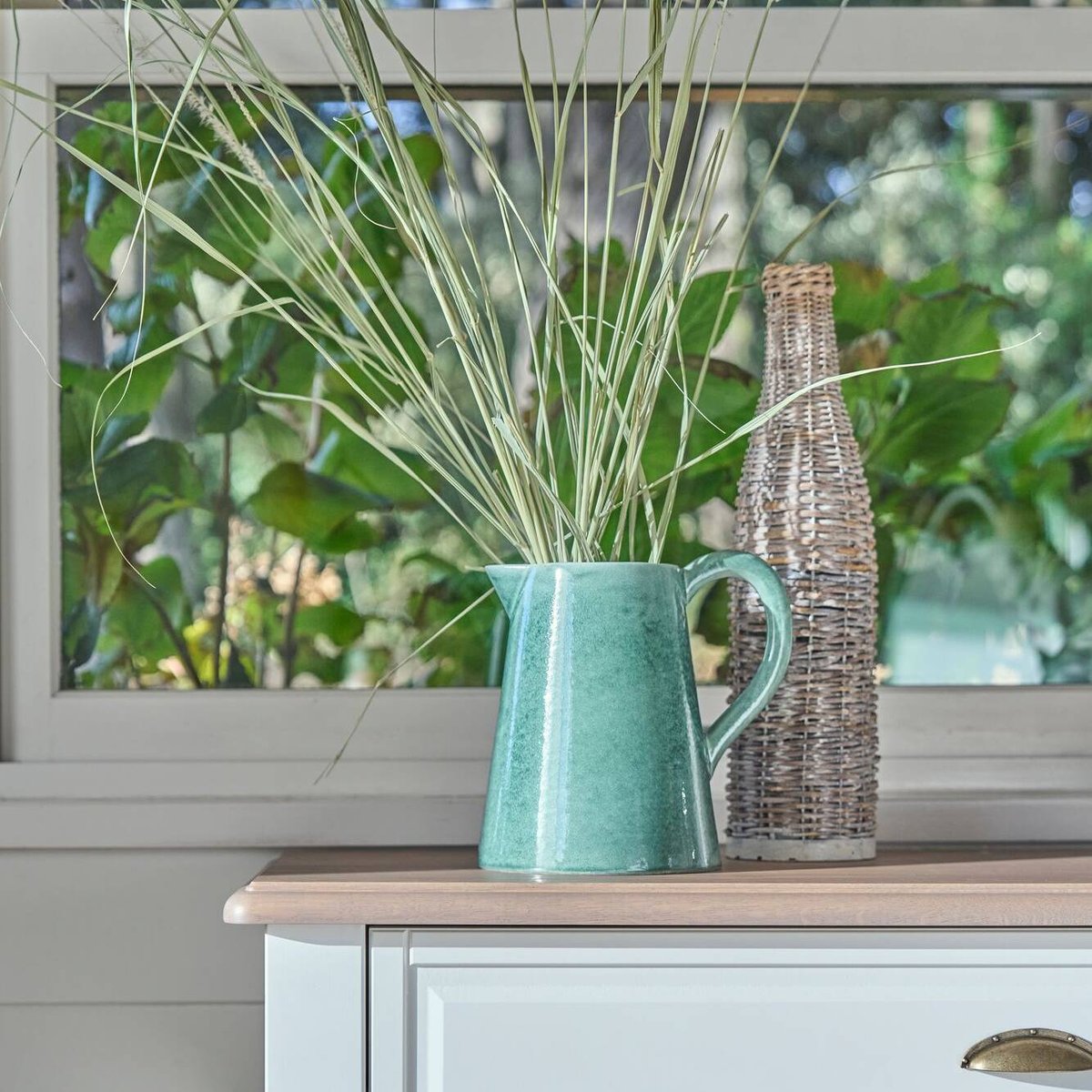 Broc céramique déco 20 cm - SIDONIE bleu, CAMIF