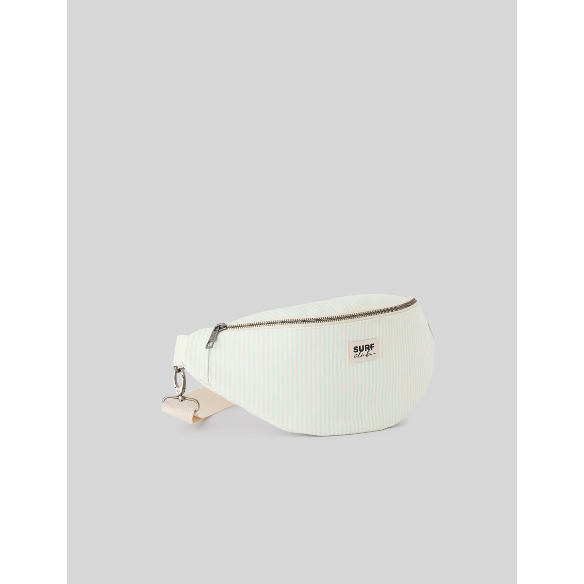 Sac banane en coton menthe, BZB