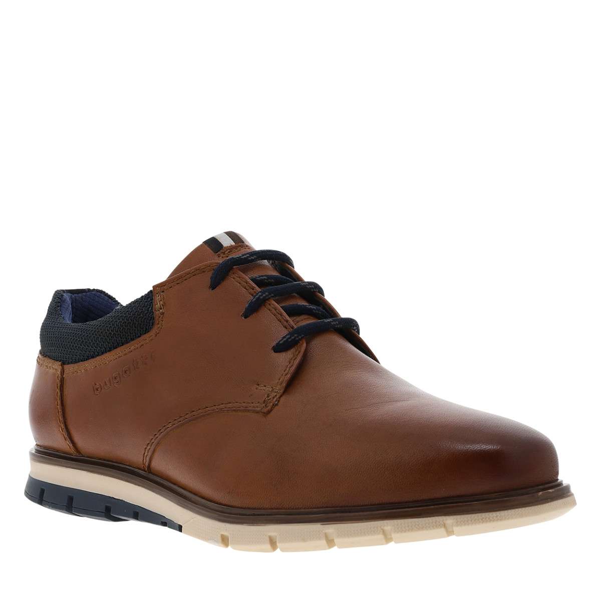 Derbies SIMONE COMFORT cuir talon plat marron, BUGATTI