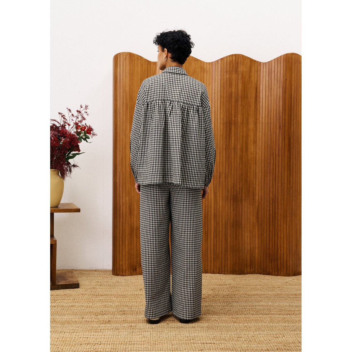 Pantalon en coton PANTHER noir, FRNCH