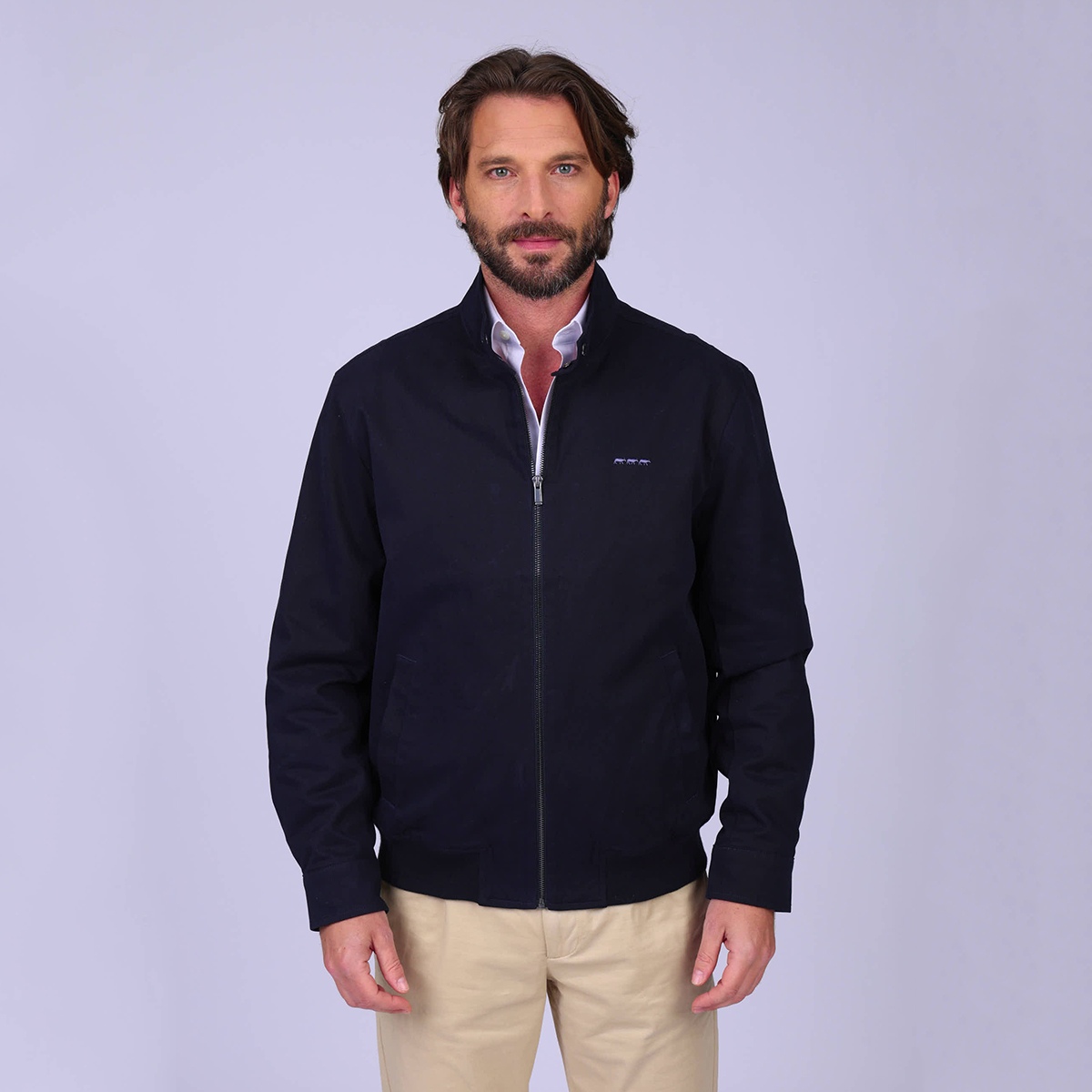 Blouson Golden bleu marine, MISE AU GREEN