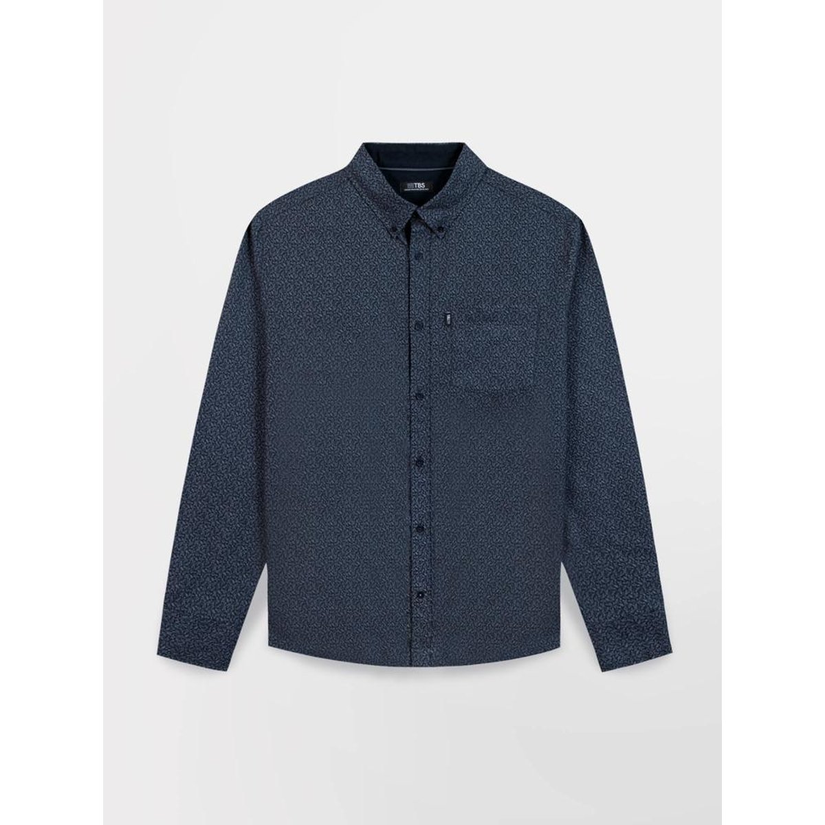 Chemise manches longues LYKOSCHE azur, TBS