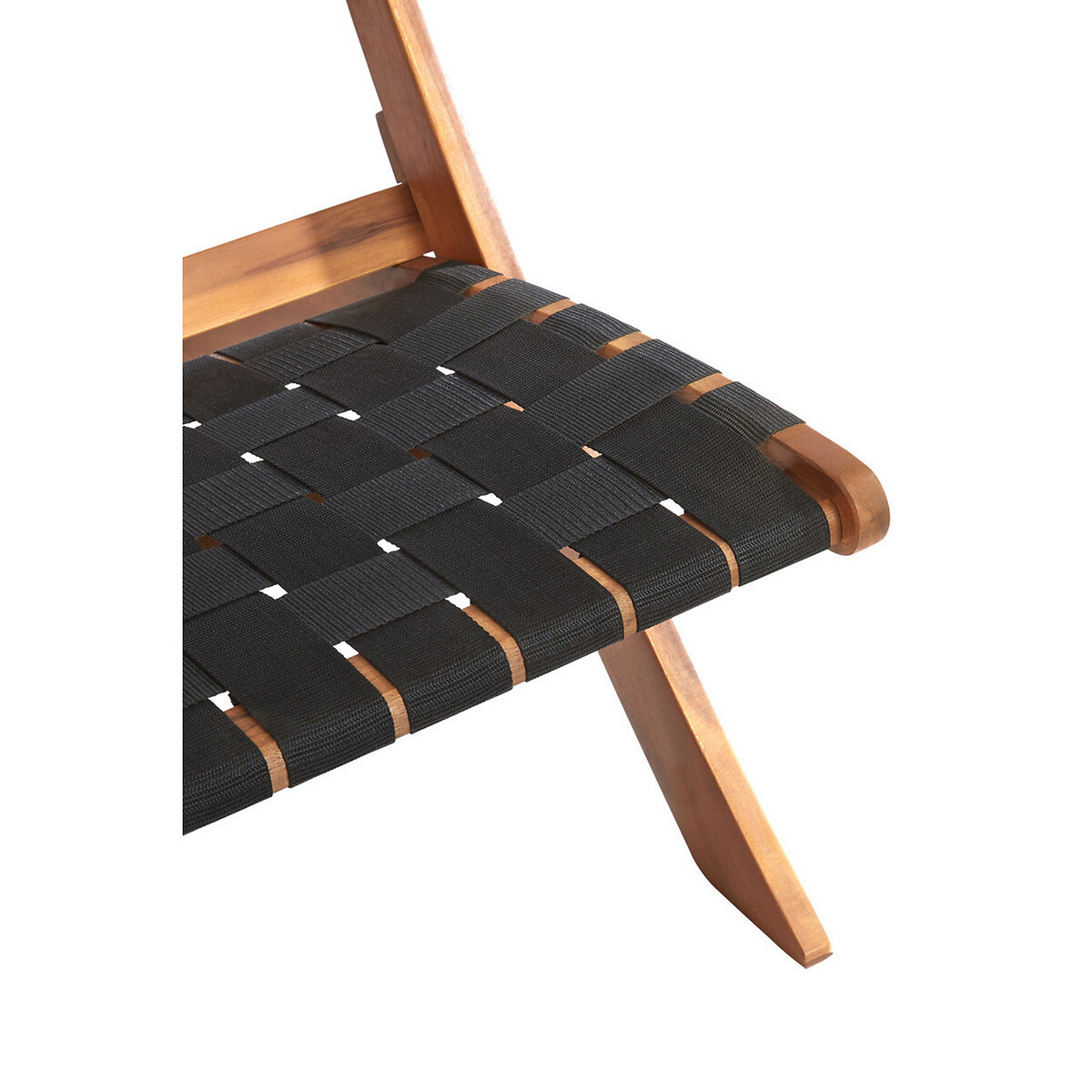 Don Woven Acacia Wood Lounge Chair brown, SO'HOME