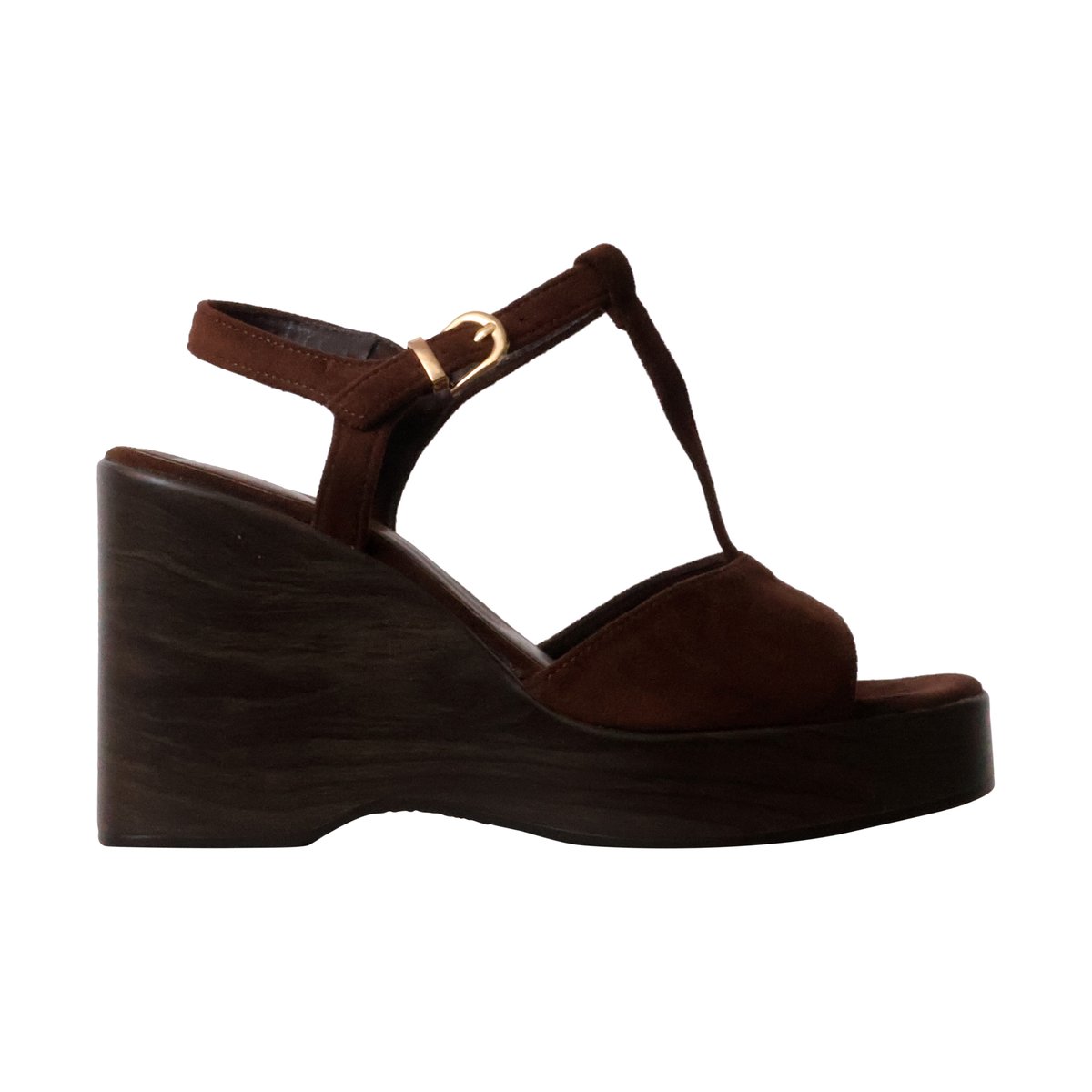 Sandales Compensées à Bride R And Be marron, ENZA NUCCI