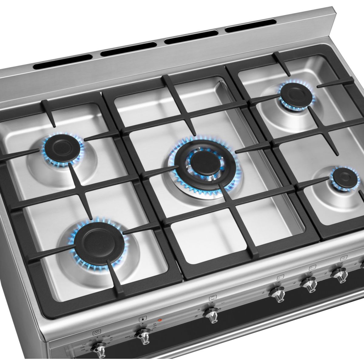 Piano de cuisson gaz SX91GM inox, SMEG