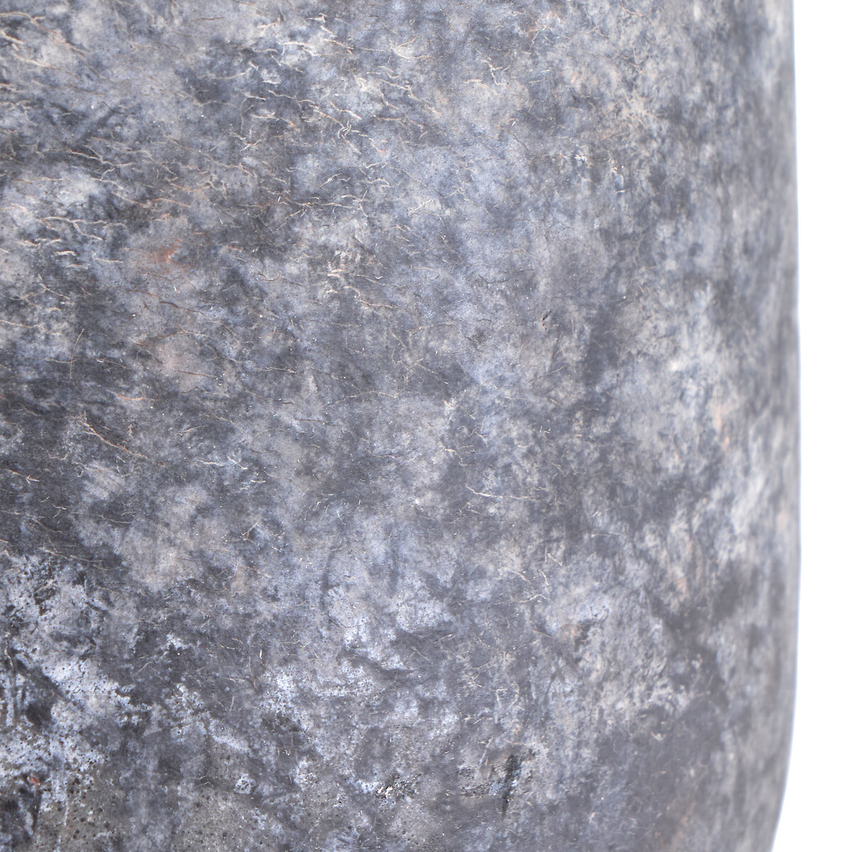 Volcanic Effect Stoneware Vase in Grey grey, ÉDITÉ