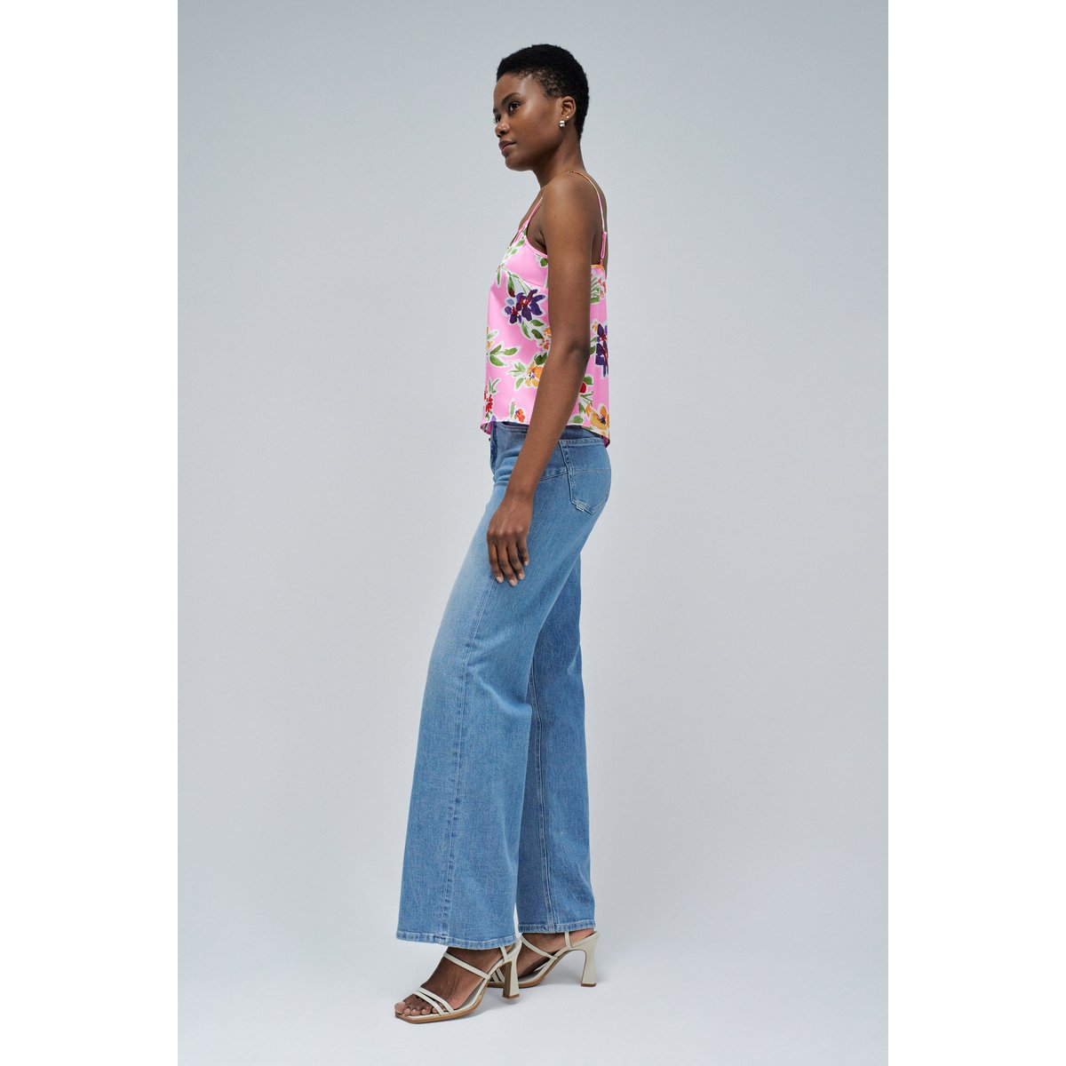 TOP AVEC MOTIF FLORAL rose, SALSA JEANS