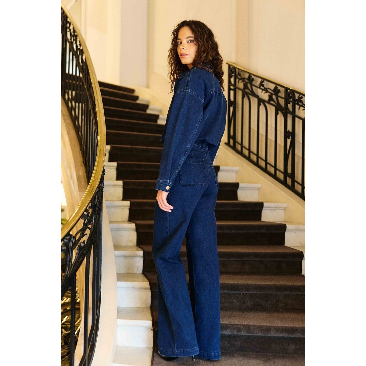 Traje pantalón vaquero, LUANA lavado denim, LA PETITE ETOILE