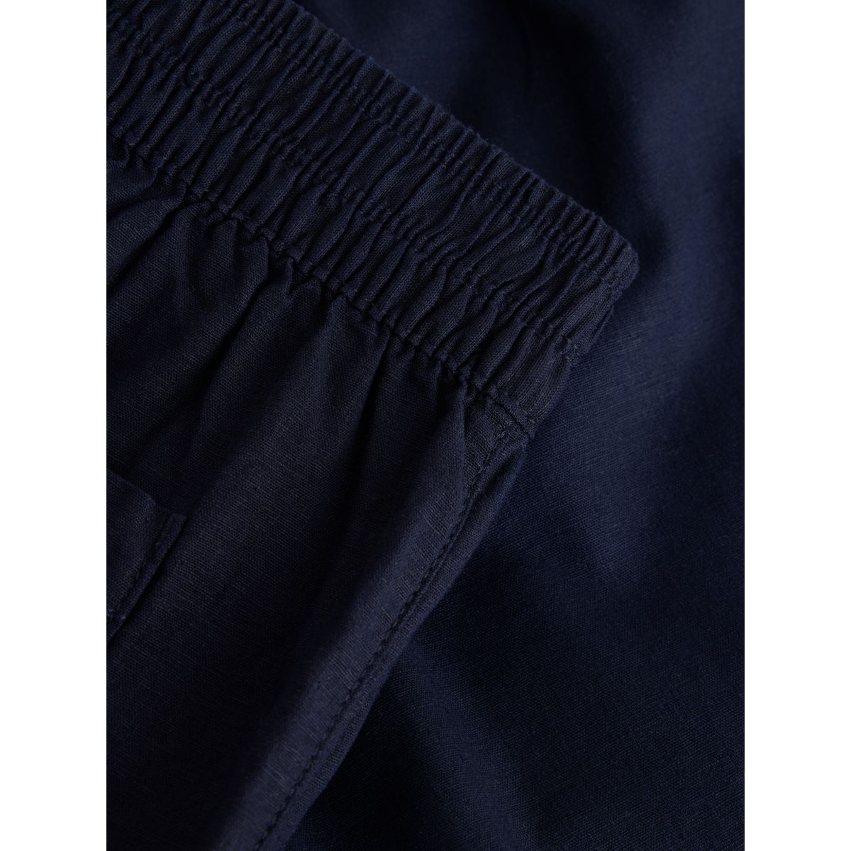 Short d’été en lin majoritaire bleu marine, NEXT