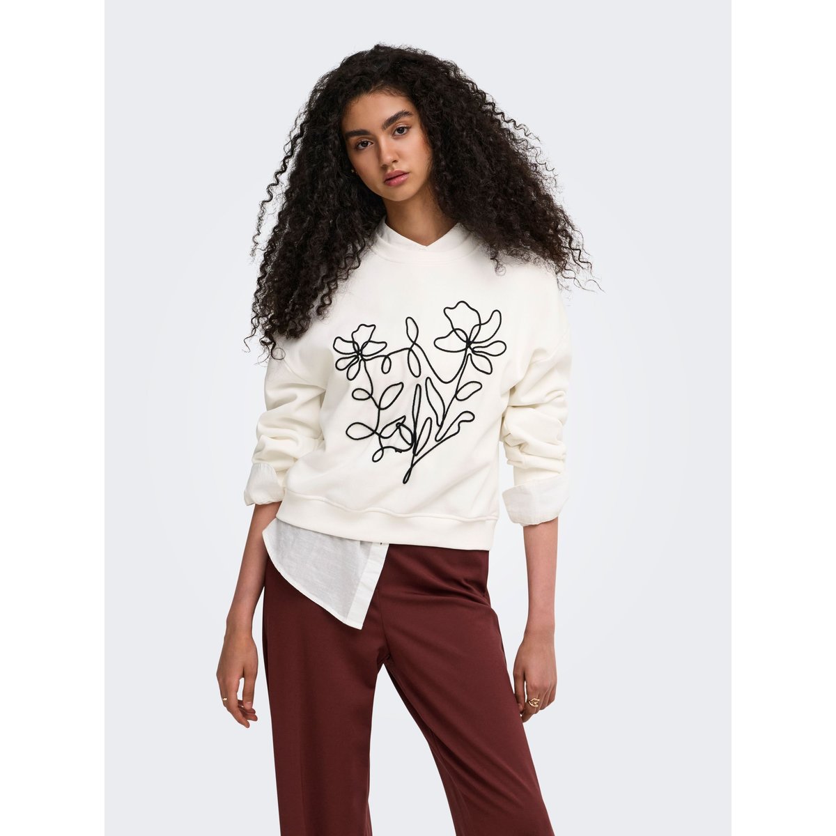 Sweat-Shirt cloud dancer, ONLY