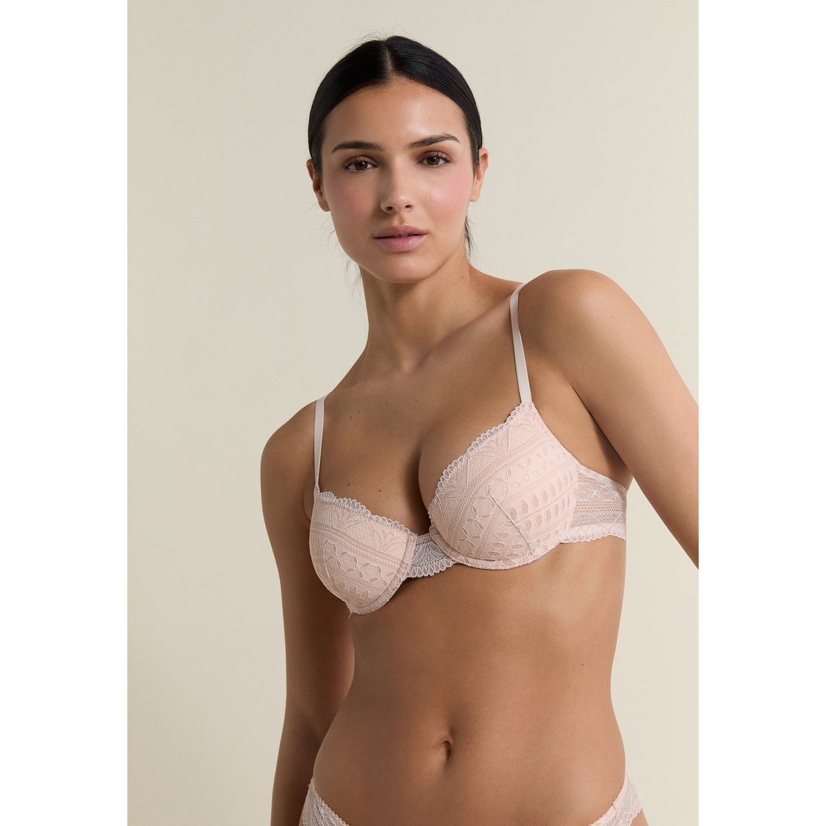 Soutien Gorge ampliforme n° 4 Idole rose poudre, ETAM