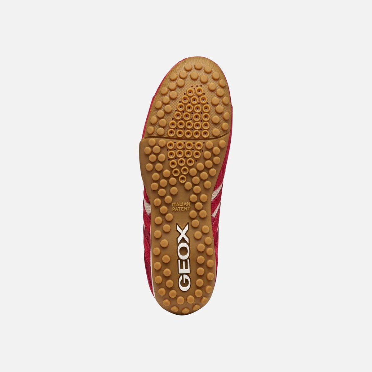 Baskets  D SNAKE ORIGINAL rouge/blanc cassé, GEOX