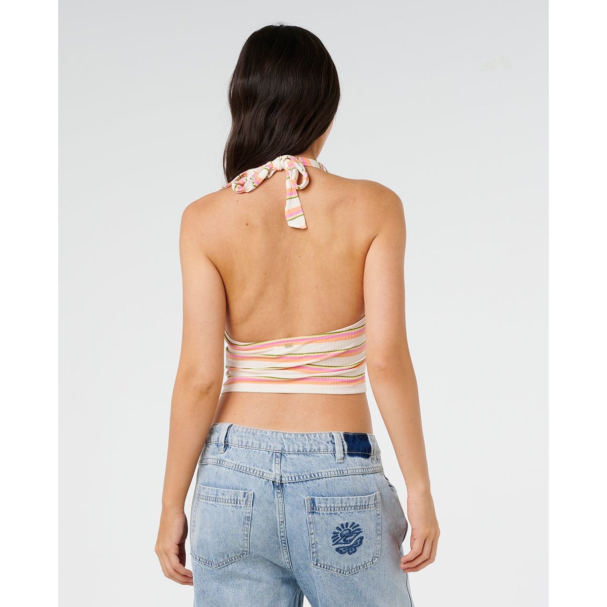 Top halter Topanga Canyon Rib pêche, RIP CURL