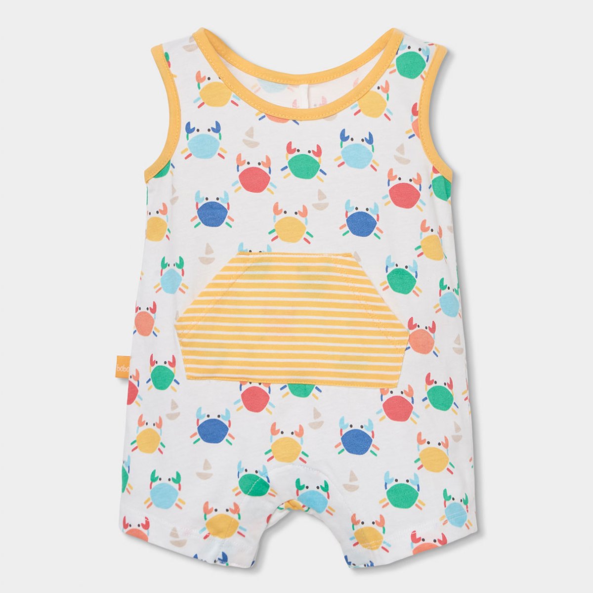 Barboteuse en coton imprimé multicolore, BOBOLI