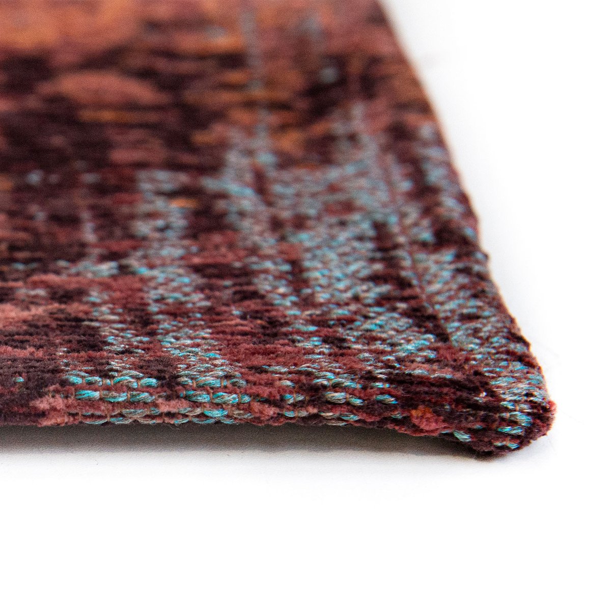 Tapis intérieur/extérieur tissé plat CLARENCE rouge, NOVATREND