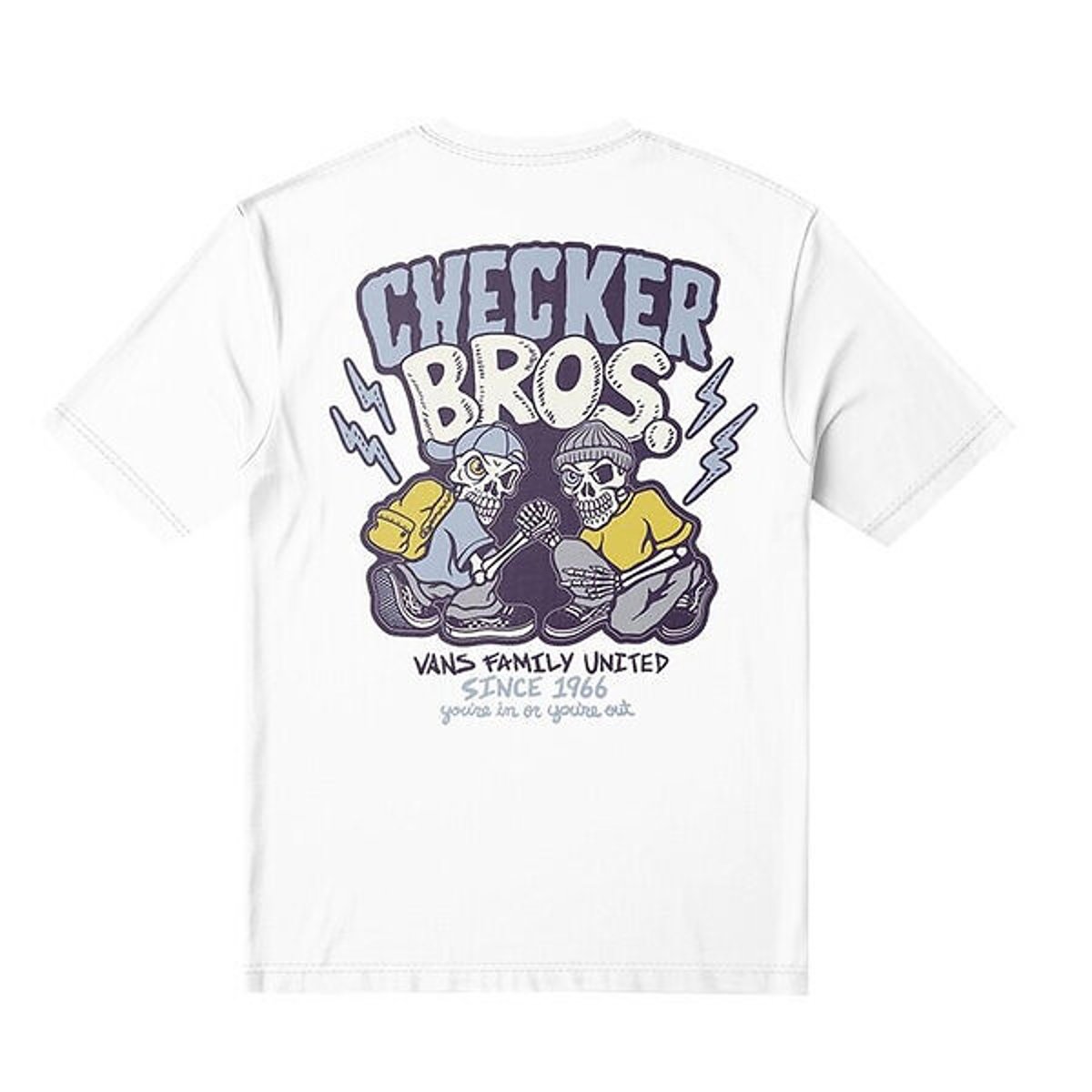 T-shirt manches courtes blanc, VANS