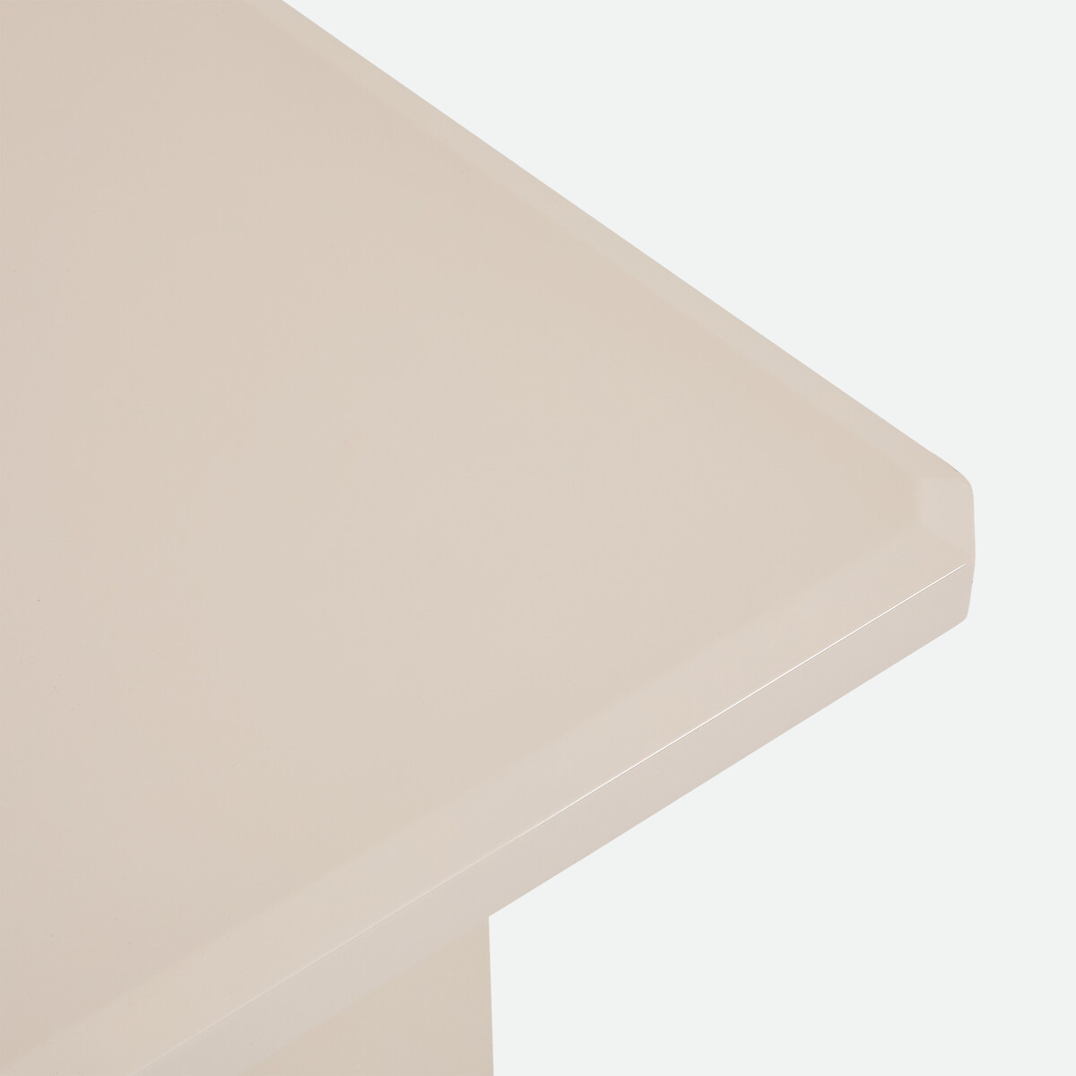 Mesa de centro tipo bar con espacio de almacenamiento, lacada con acabado brillante, ANGILA beige , LA REDOUTE INTERIEURS
