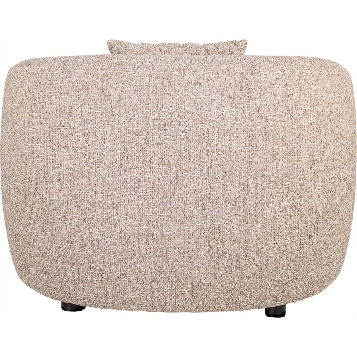 Fauteuil lounge en tweed sable tweed, RECOLLECTION