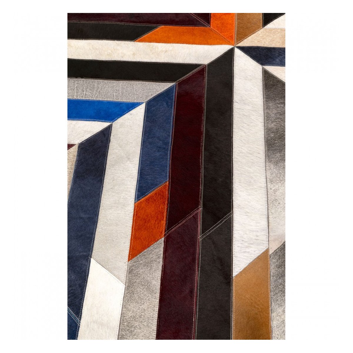 Tapis en cuir, EAGLE EYE multicolore, KARE DESIGN