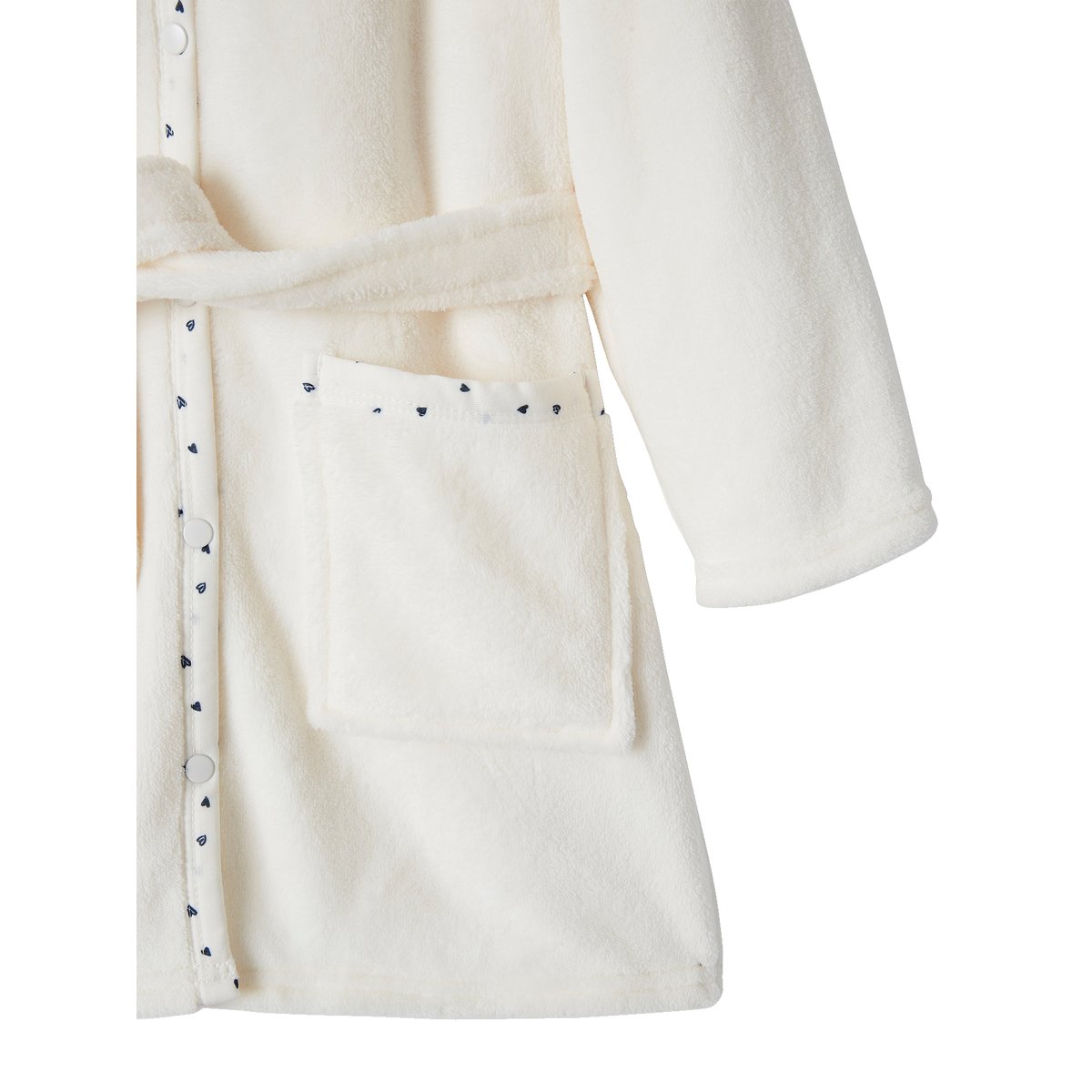 Robe de chambre chat en maille peluche ivoire, VERTBAUDET