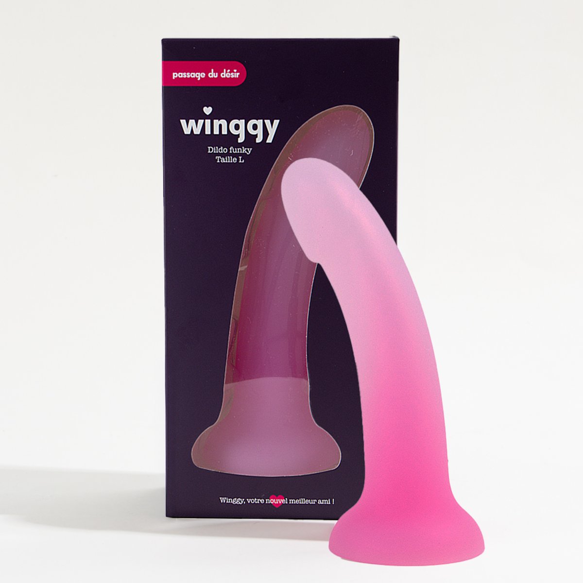 Vibromasseur non vibrant Dildo ventouse Funky_L multicouleur, PASSAGE DU DESIR