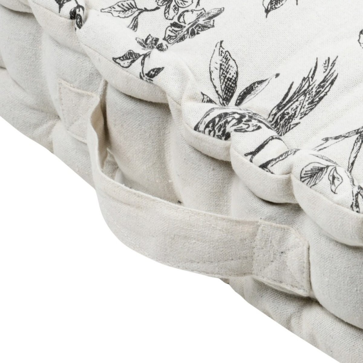 Coussin de sol 45x45x10  CLARINE beige, DECORATIE