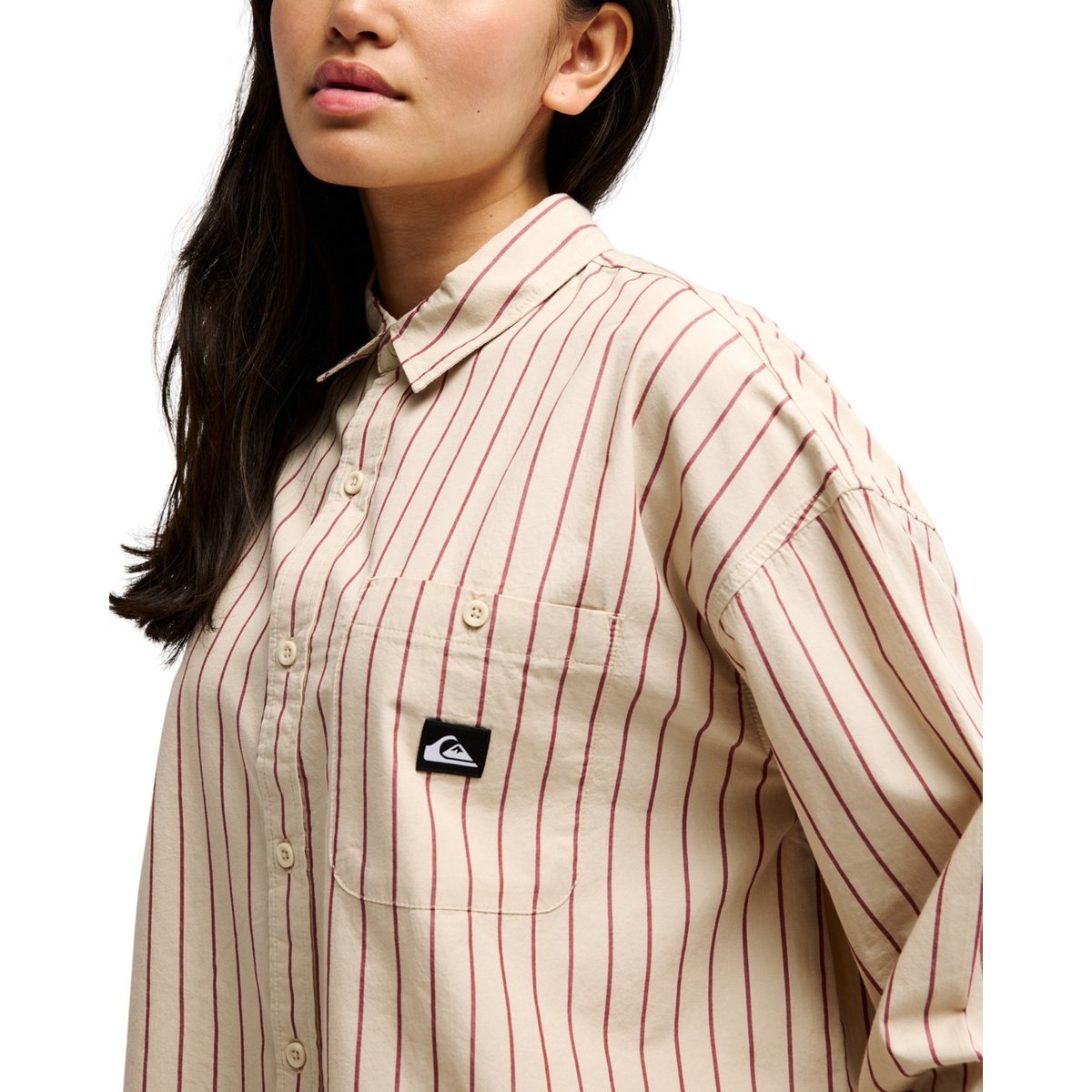 Chemise manches longues ACAPULCO beige peyote stripes, QUIKSILVER