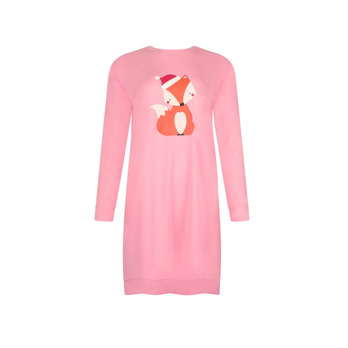 Chemise de nuit M.longues FOXY rose, LISCA