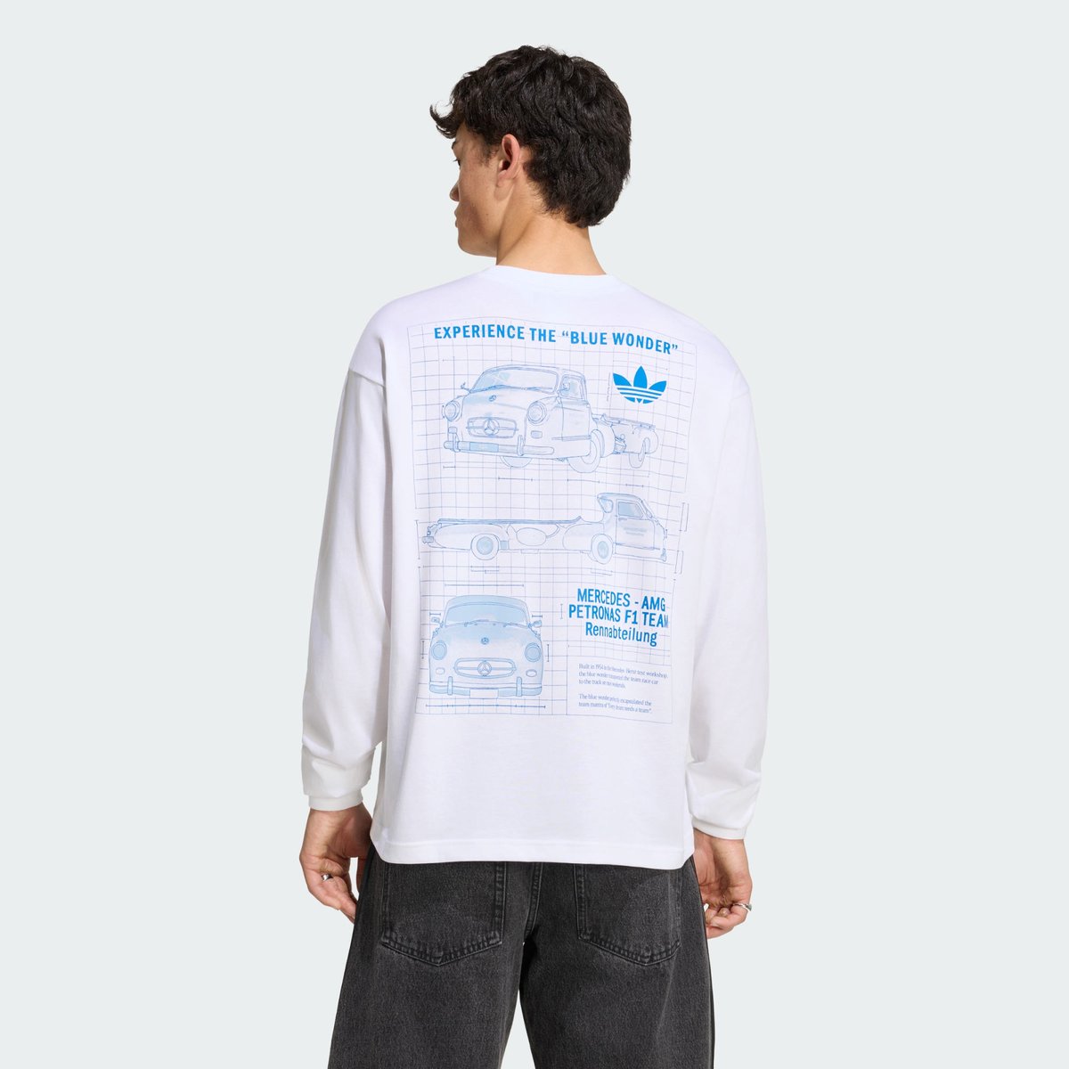 T-Shirt Manches Longues Mercedes - Amg Petronas Formula 1 Team Blue Wonder T-Shirt Manches Longues Mercedes - Amg Petronas Formula 1 Team Blue Wonder white / blue bird, adidas Performance