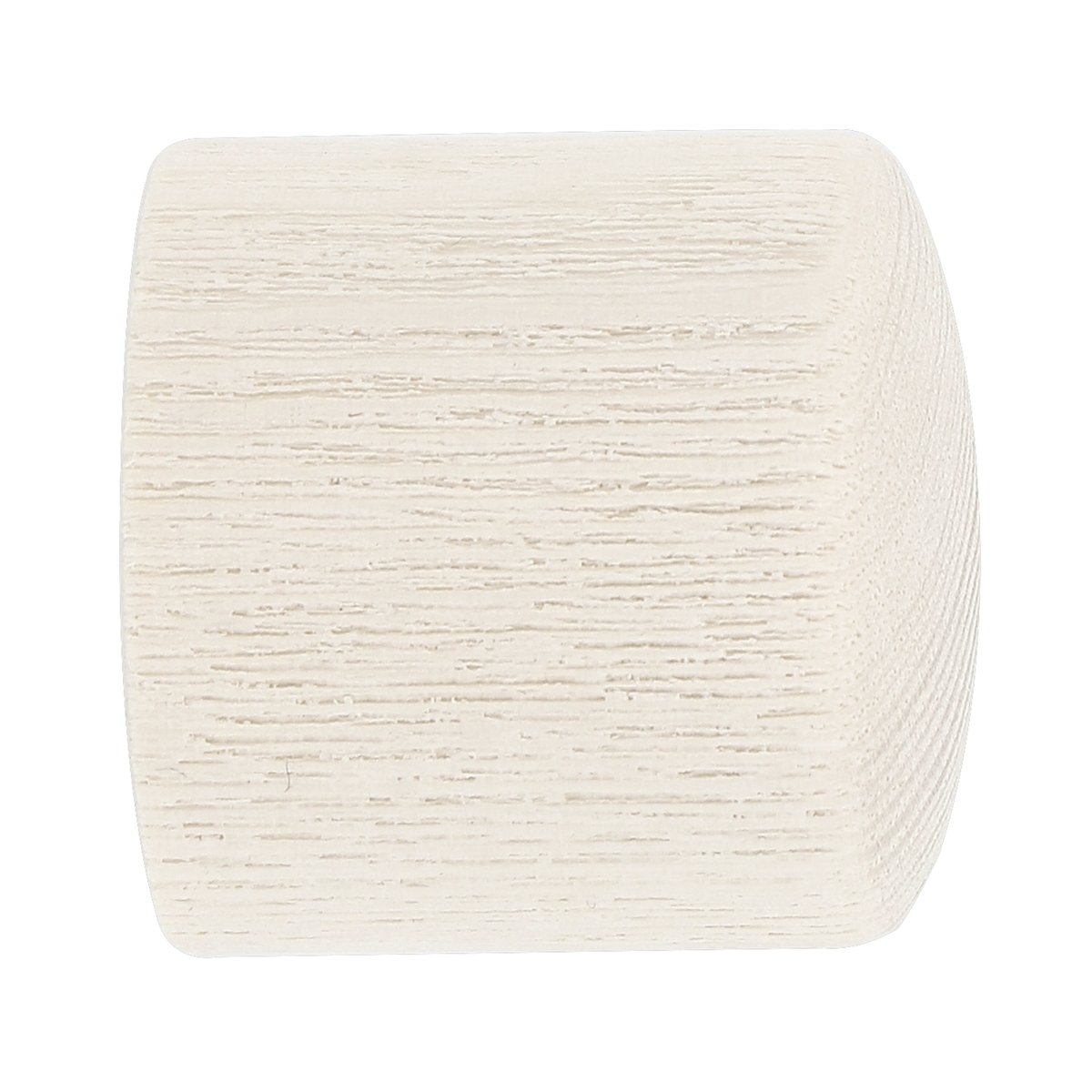 Lot de 2 embouts de tringle bouchon en frêne à visser D28 blanc, MOBOIS