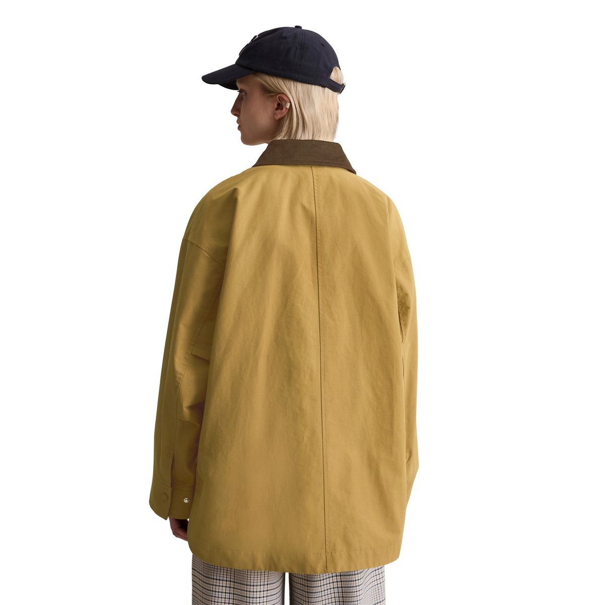 Veste de barn outdoor relaxed en mélange de coton et de nylon beige, MARC O’POLO DENIM