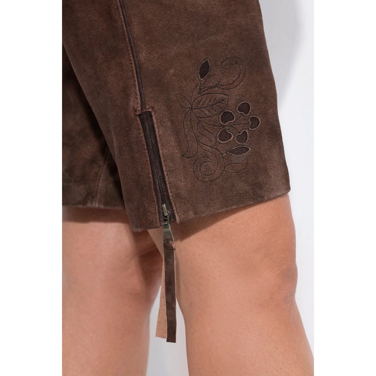 Culotte en peau traditionnelle bavaroise marron clair, ULLA POPKEN