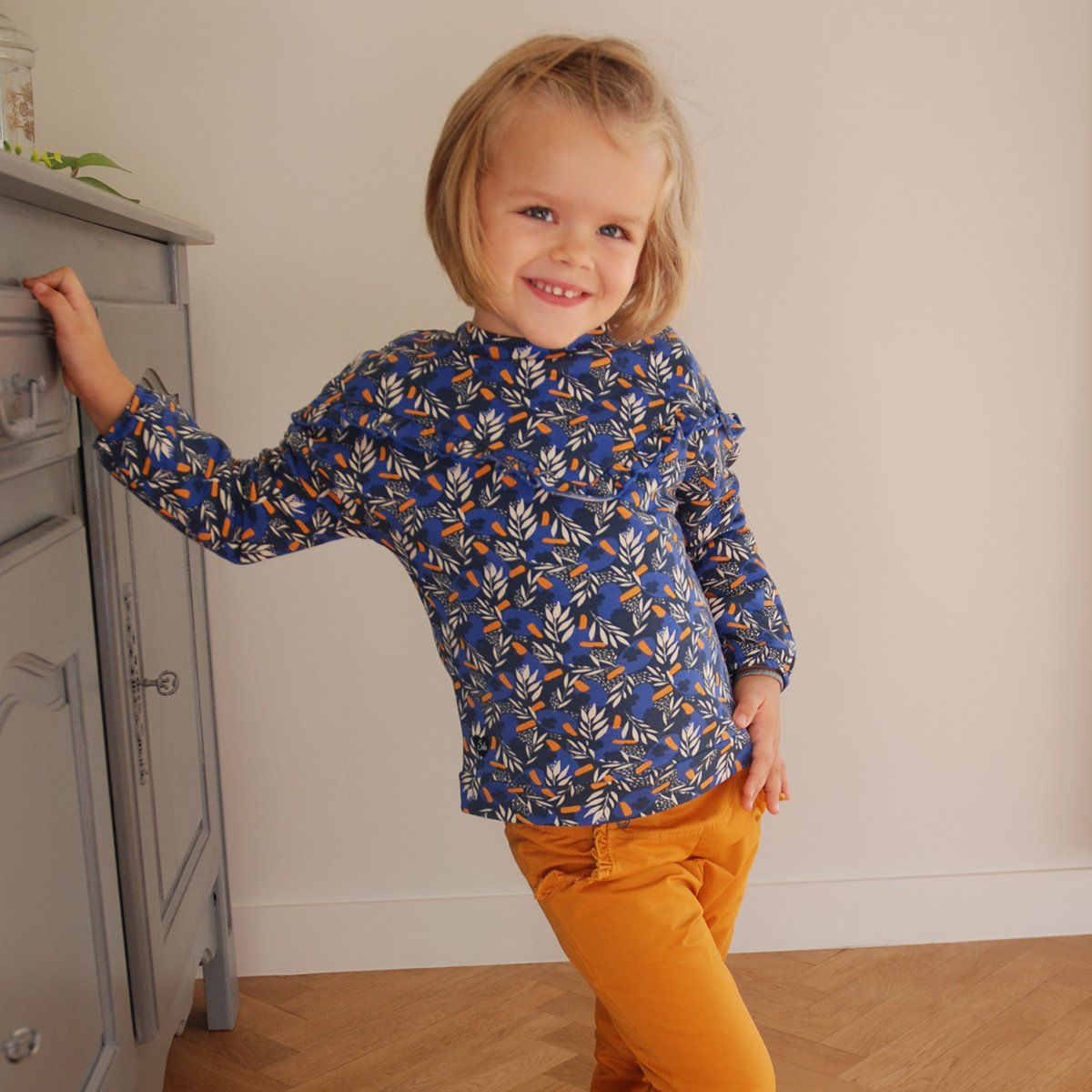 Sweat fille figen bleu, SUCRE D'ORGE