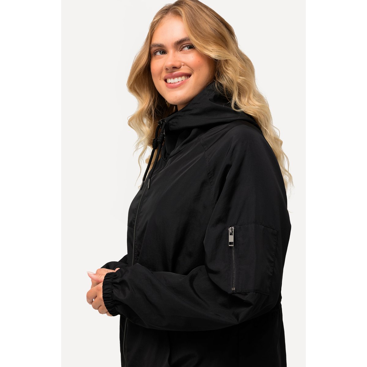 Veste à col montant noir, ULLA POPKEN