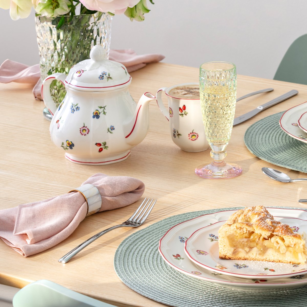 Théière 6 Pers. PETITE FLEUR blanc, VILLEROY & BOCH