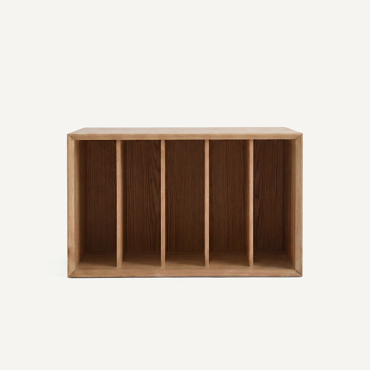 Range vinyles L60xP42 cm plaqué chêne, pour bibliothèque modulable ARCHIVITA XL chêne naturel, AM.PM