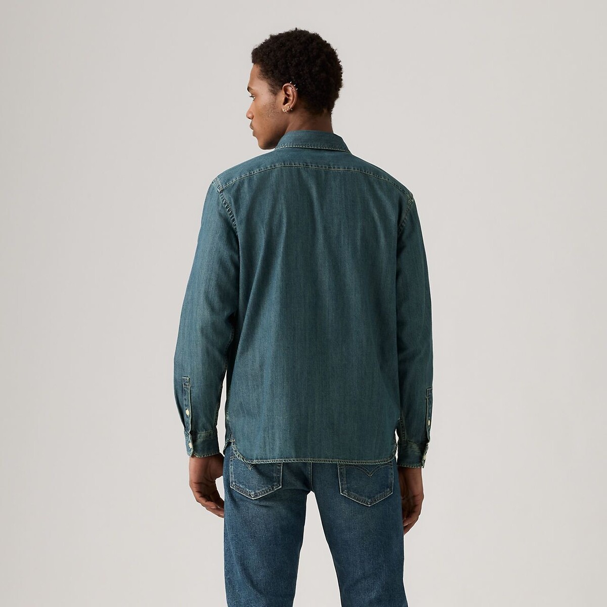 Denim overhemd Jackson worker middelblauw , LEVI'S