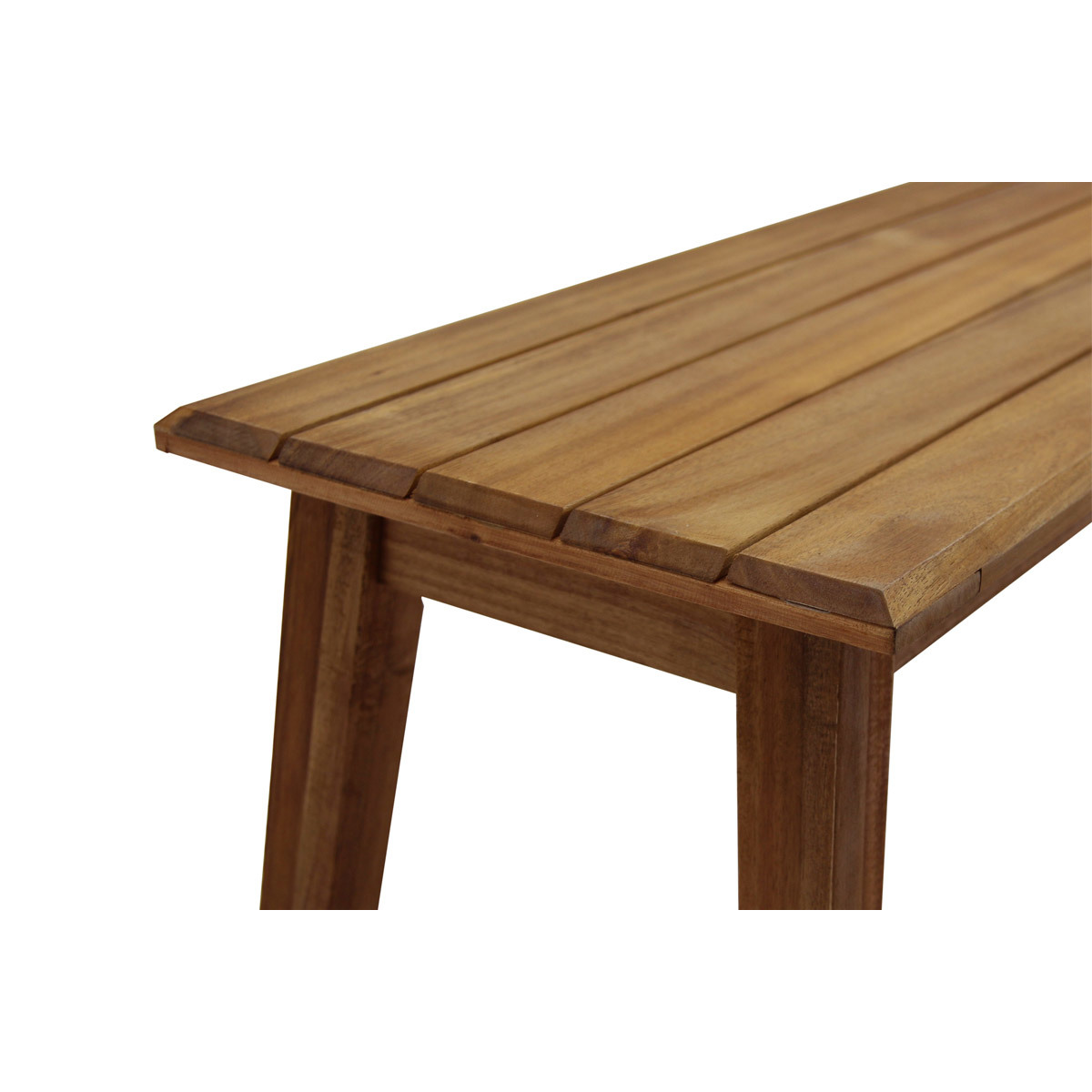 Banc de jardin bois massif L145 cm CANOPEE marron, MILIBOO