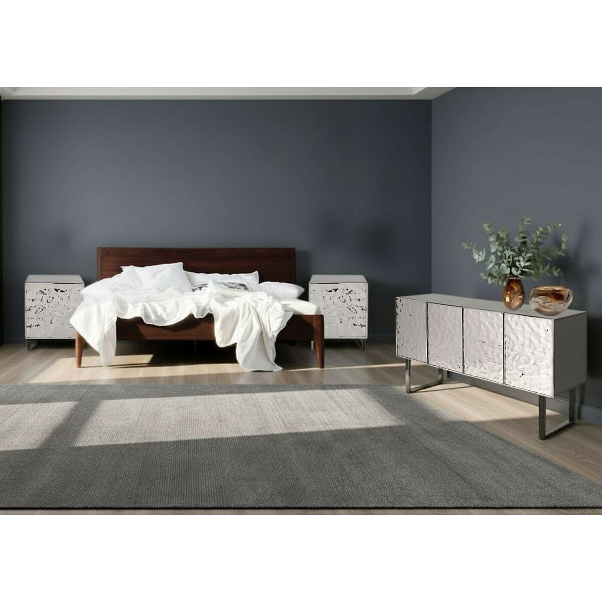 Petite commode Carino 50x40cm argent, KARE DESIGN