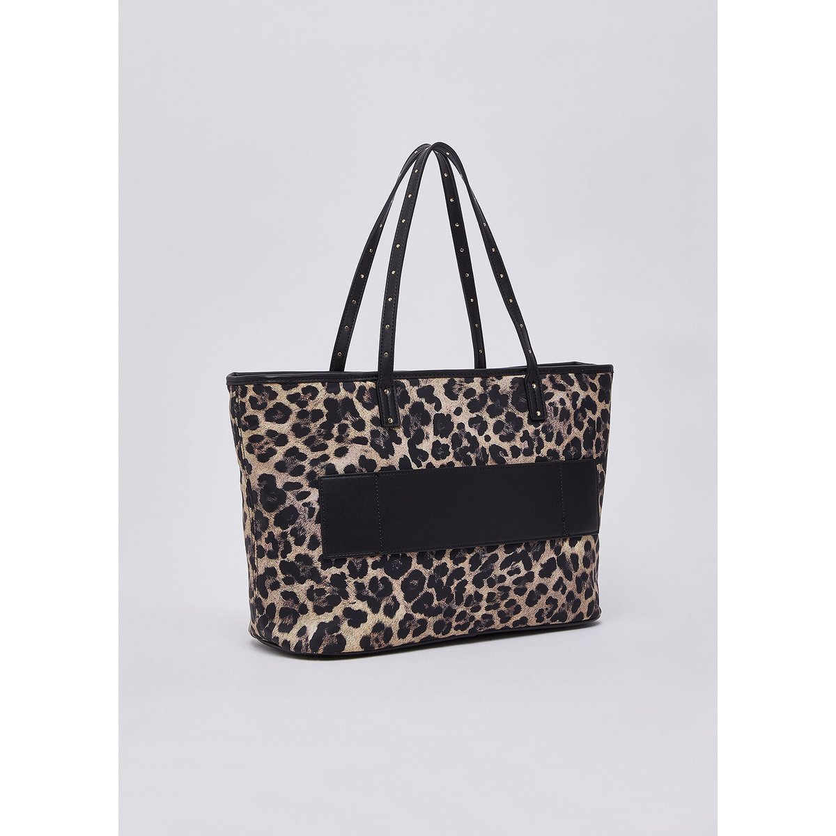 Sac tote format moyen animalier noir animalier, LIU JO