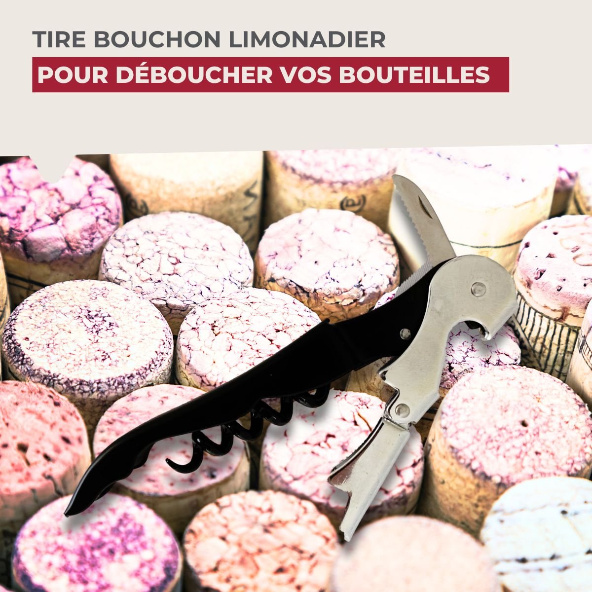 Tire-bouchon limonadier BAR CONCEPT gris,noir, FACKELMANN