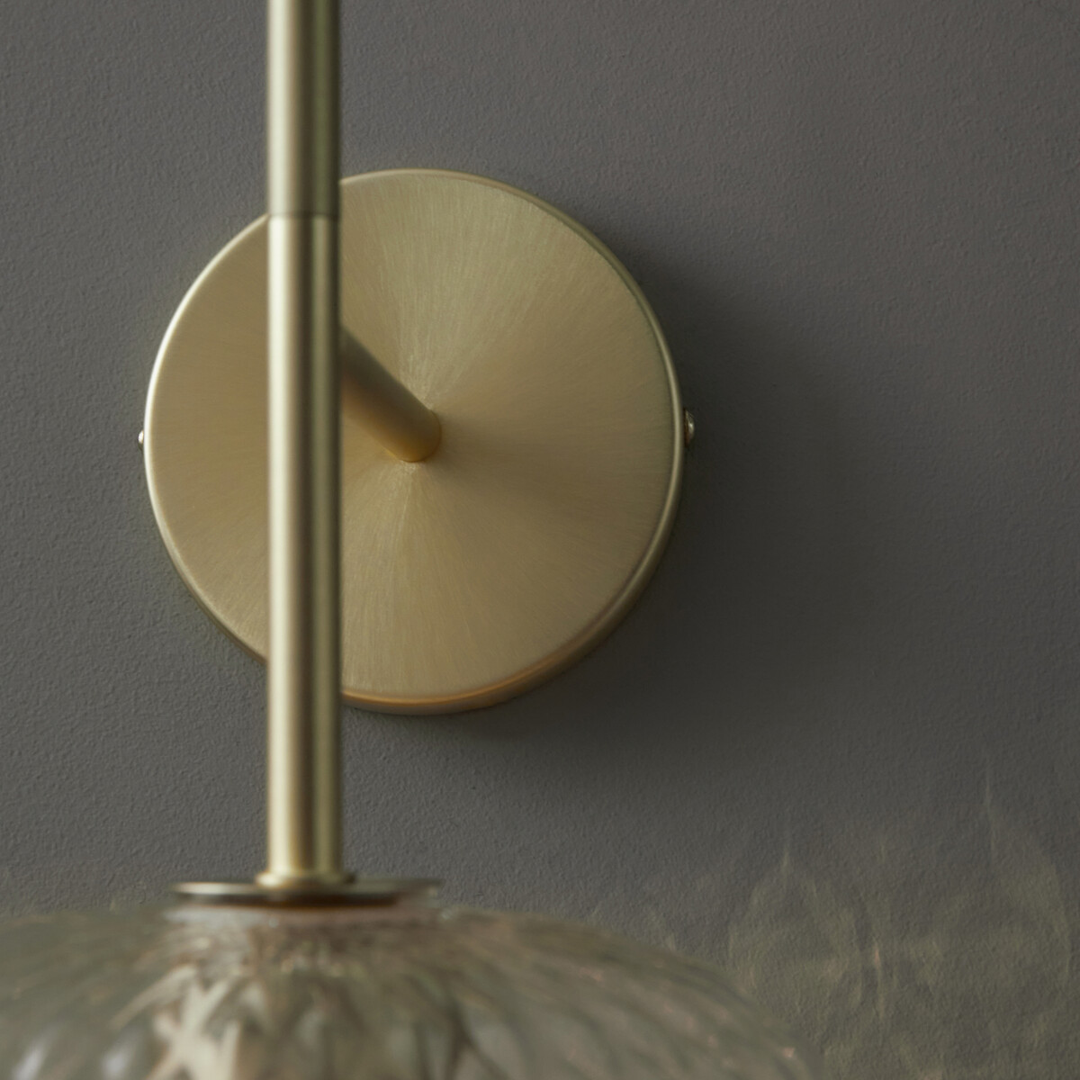 Mistinguett Textured Glass & Metal Wall Light brass, EMMANUEL GALLINA X AM.PM