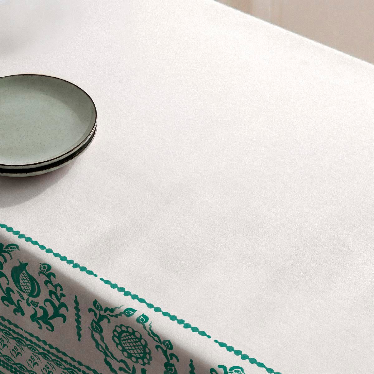 Nappe en coton 100% Mosaic vert, NAF NAF HOME